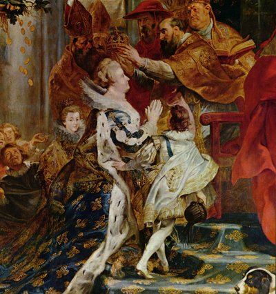 Kroning af Maria de Medicis i St. Denis i Paris af Peter Paul Rubens